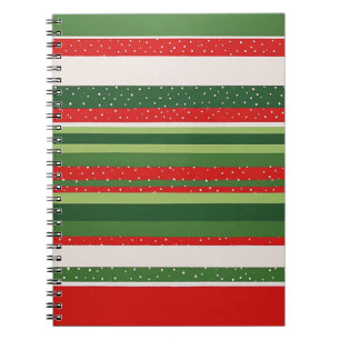 Vibrant Striped Pattern Background Notebook