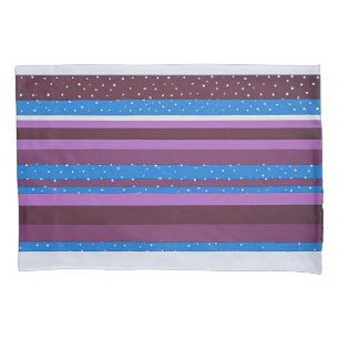 Vibrant Striped Pattern Background Pillowcase