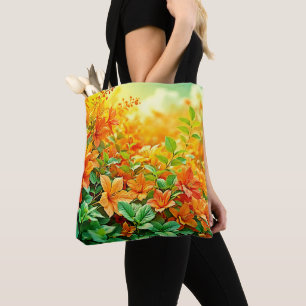 Vibrant Summer Flowers Tote Bag