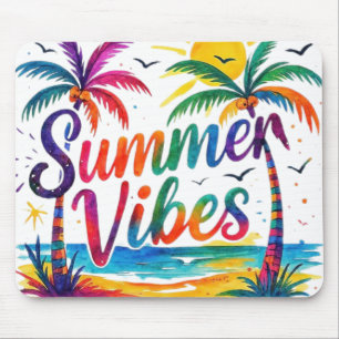 Vibrant Summer Vibes Mouse Pad