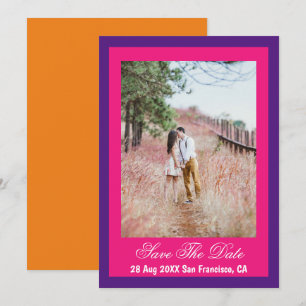 Vibrant Sunrise Minimalist Mix & Match Save The Date