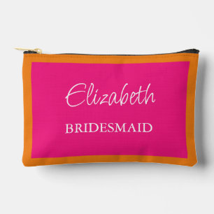 Vibrant Sunrise Minimalist Mix & Match Wedding Accessory Pouch