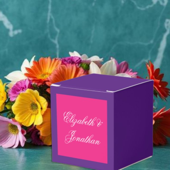 Vibrant Sunrise Minimalist Mix & Match Wedding Favour Box (Creator Uploaded)