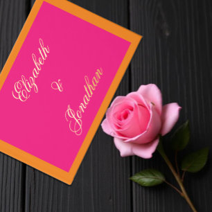 Vibrant Sunrise Minimalist Mix & Match Wedding Guest Book