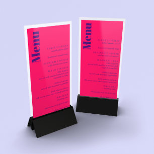 Vibrant Sunrise Minimalist Mix & Match Wedding Menu