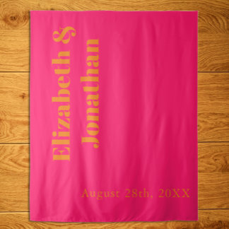Vibrant Sunrise Minimalist Mix & Match Wedding Tapestry