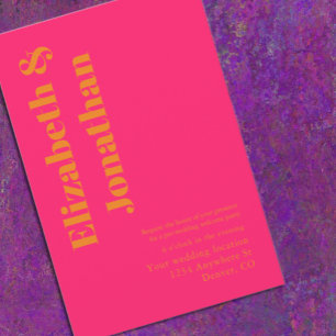 Vibrant Sunrise Mix & Match Wedding Welcome Party Invitation