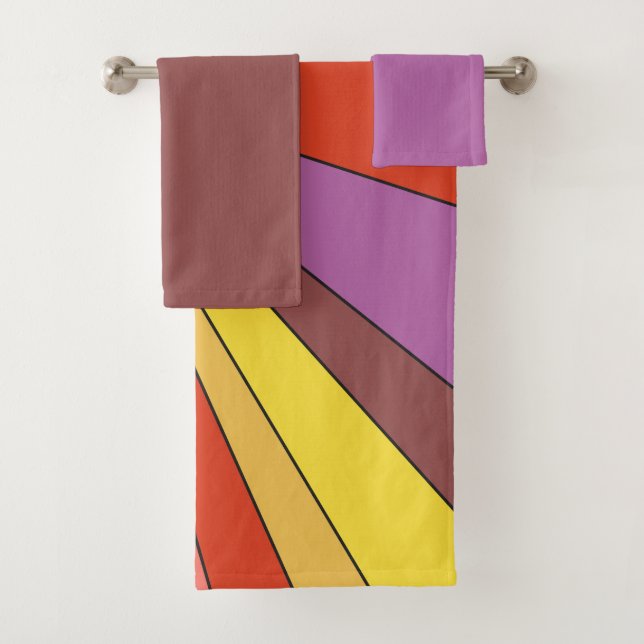 Vibrant Sunset - Towel Set (Insitu)