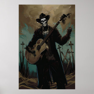 Vibrant Sunset Watercolor Painting Poster