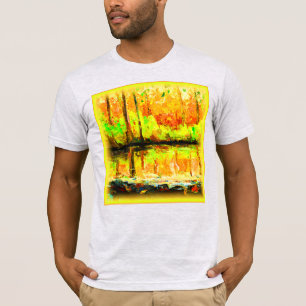 "Vibrant Swamp Forest" Cute Painting. Buy Now T-Shirt