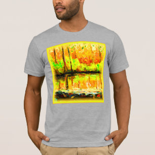 "Vibrant Swamp Forest" Cute Painting. Buy Now T-Shirt