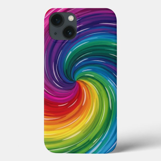  Vibrant Swirl Abstract Print Case-Mate iPhone Case (Back)