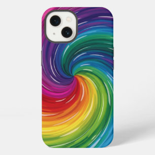 Vibrant Swirl Abstract Print iPhone 13 Case