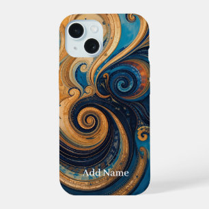 Vibrant Swirl Art Phone Cover – Personalised with 