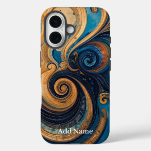 Vibrant Swirl Art Phone Cover – Personalized with