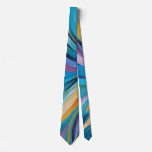 Vibrant Swirling Tie