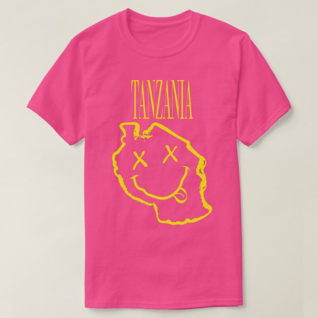 Vibrant Tanzania x Eyes Happy Face Unleash Your 90 T-Shirt (Design Front)