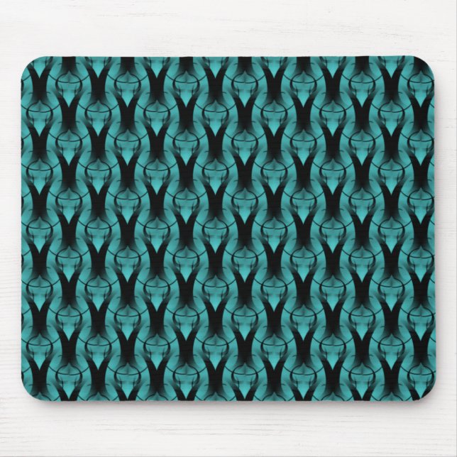 Vibrant Teal Modern Classic Mousepad (Front)