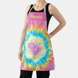 Vibrant Tie-Dye Swirl Design Apron