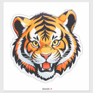 Vibrant Tiger Face