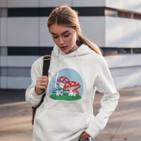 Vibrant Toadstool Mushroom Garden