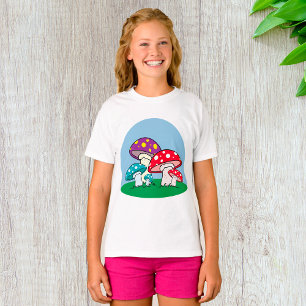 Vibrant Toadstool Mushroom Garden T-Shirt