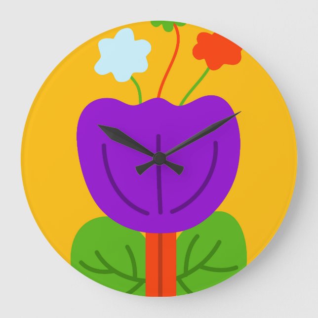Vibrant Tones Large Clock (Front)
