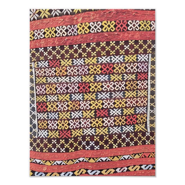 Vibrant Traditional Textile Pattern  Photo Print (Front)