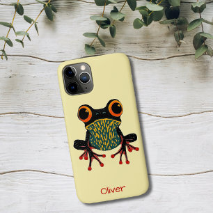 Vibrant Tree Frog Illustration Case-Mate iPhone Case