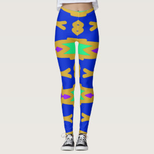 Vibrant trendy multicolor"Ratti_Creative_Arts" L Leggings