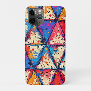 Vibrant Triangle Splatter Art Case-Mate iPhone Case