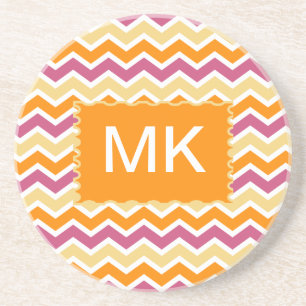 Vibrant Tribal ZigZag Coaster