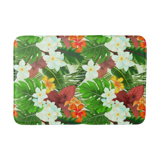 Vibrant Tropical Bath Mat (Front)