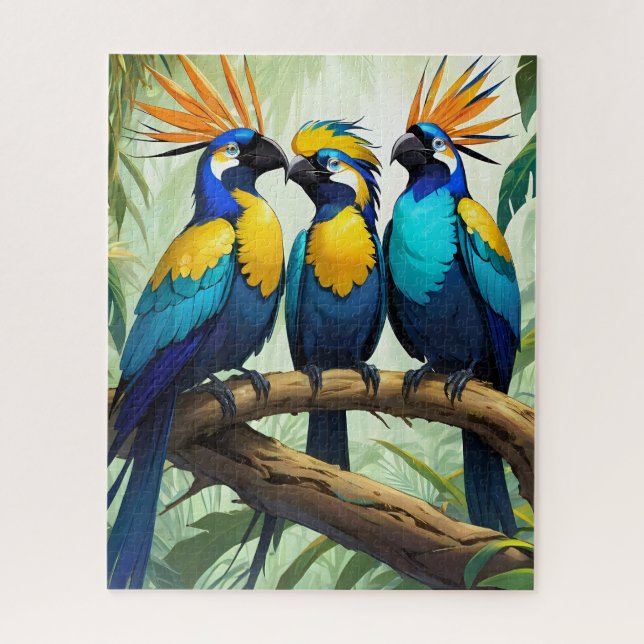 Vibrant Tropical Bird  Jigsaw Puzzle (Vertical)