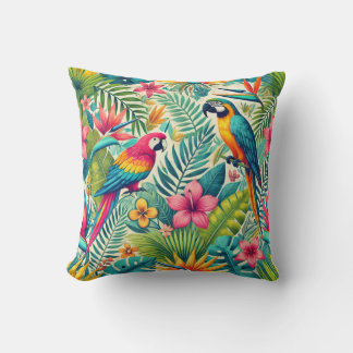 Vibrant Tropical Cushion