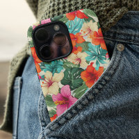 Vibrant Tropical Floral Pattern