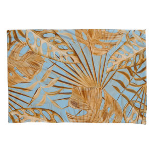 Vibrant Tropical Flowers: Colourful Seamless. Pillowcase
