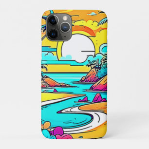 Vibrant Tropical Sunset Beach Case-Mate iPhone Case
