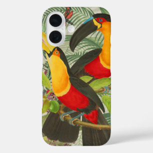 Vibrant Tropical Toucan Birds Art Exotic Jungle  iPhone 16 Case