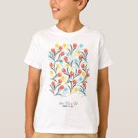 Vibrant Tulip Pattern Floral Design on White