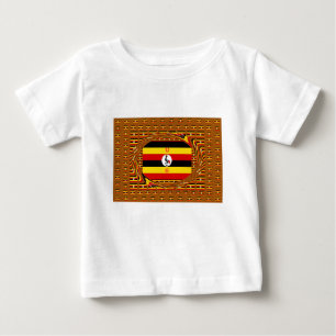 Vibrant Uganda Flag-Inspired Art Baby T-Shirt