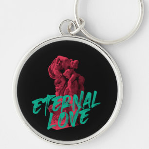 Vibrant, urban, trendy graphic design Eternal Love Key Ring