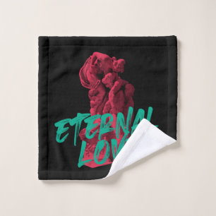 Vibrant, urban, trendy graphic design Eternal Love Wash Cloth