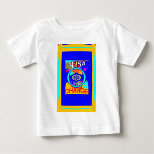 Vibrant USA Change: A Bold Statement Baby T-Shirt