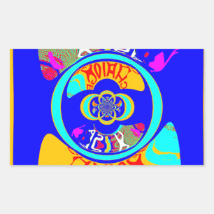 Vibrant USA Change: A Bold Statement Rectangular Sticker