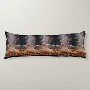 Vibrant Veggie Explosion Art – Dynamic Boiling Pot Body Cushion
