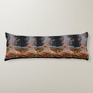 Vibrant Veggie Explosion Art – Dynamic Boiling Pot Body Cushion