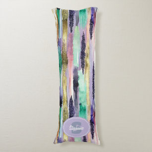 Vibrant Vertical Brushstroke Pattern (1) Body Cushion