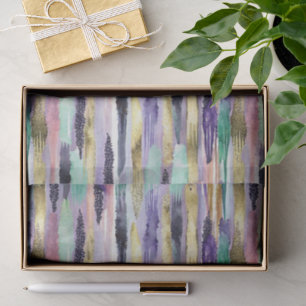 Vibrant Vertical Brushstroke Pattern (1) Tissue Paper