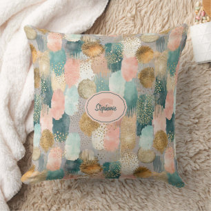 Vibrant Vertical Brushstroke Pattern (2) Cushion